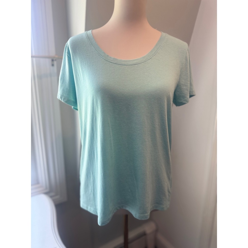 Nautica Aqua Scoop Neck Tee | Size Medium
